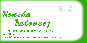 monika malovecz business card